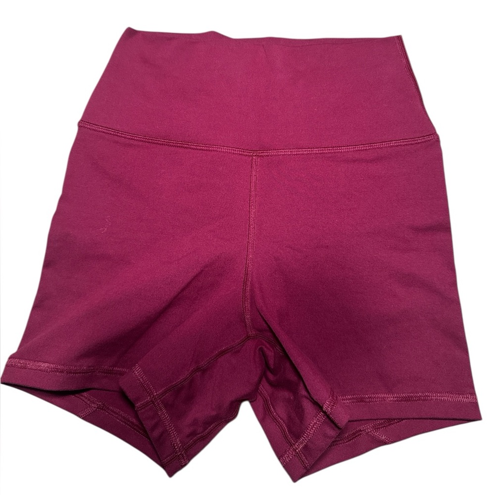 Fleo Dark Red/ Birgundy High-Waisted Shorts XS